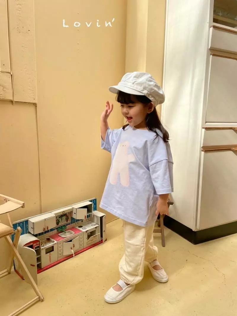 Lovin - Korean Children Fashion - #childofig - White Bear Tee - 10