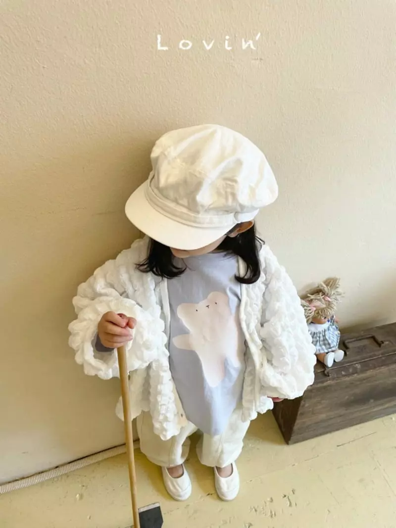 Lovin - Korean Children Fashion - #designkidswear - White Bear Tee - 12