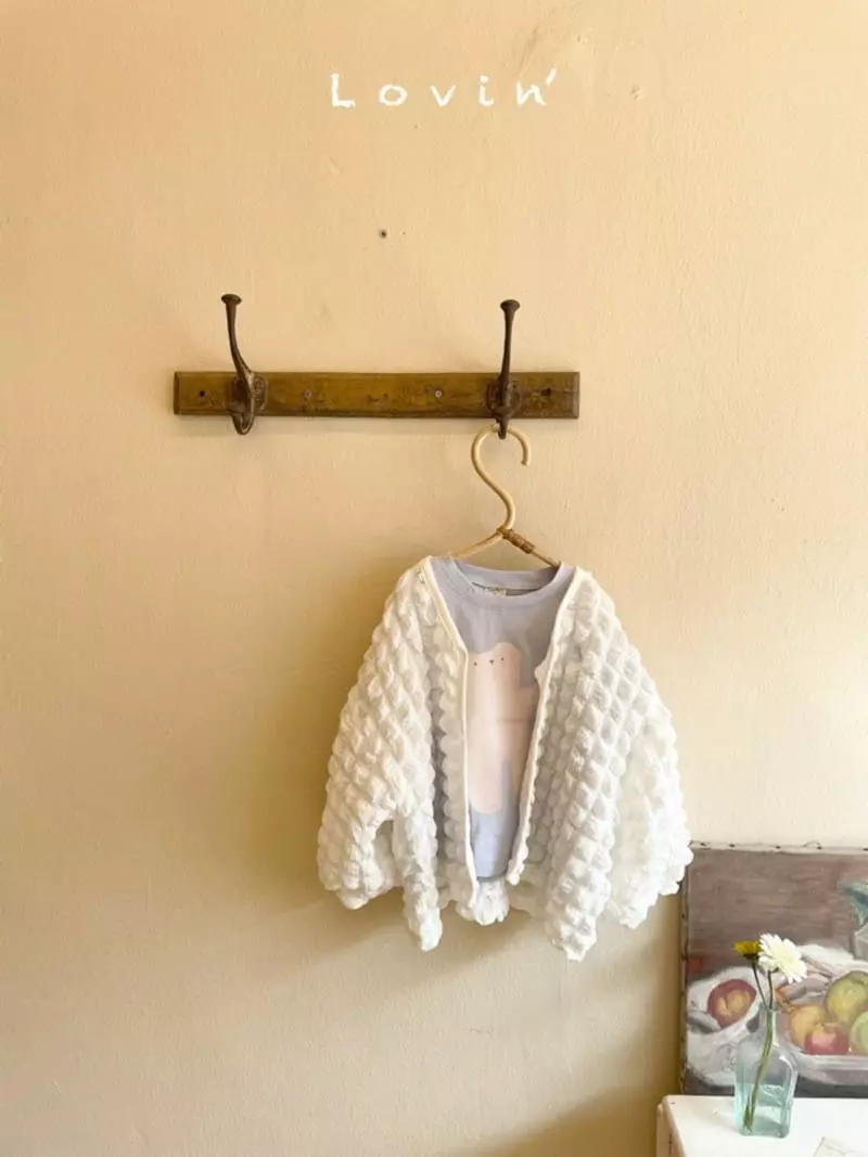 Lovin - Korean Children Fashion - #fashionkids - Bubble Cardigan - 2