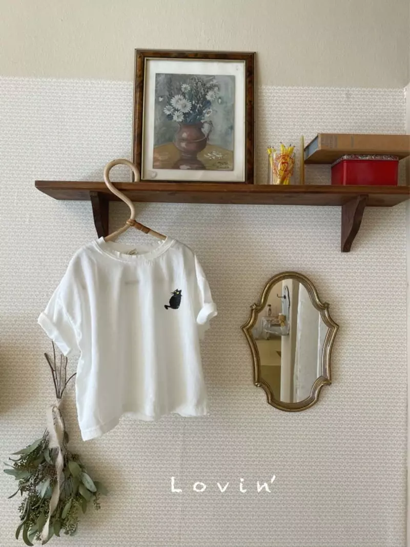 Lovin - Korean Children Fashion - #kidsshorts - Nero Tee - 2