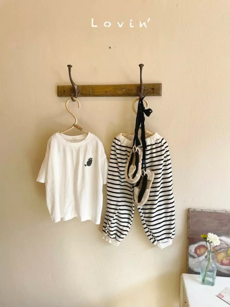 Lovin - Korean Children Fashion - #kidsstore - Nero Tee - 4