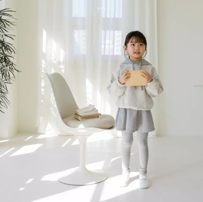 MAY - Korean Children Fashion Brand - #todddlerfashion - Hoody Skirt Leggings Set