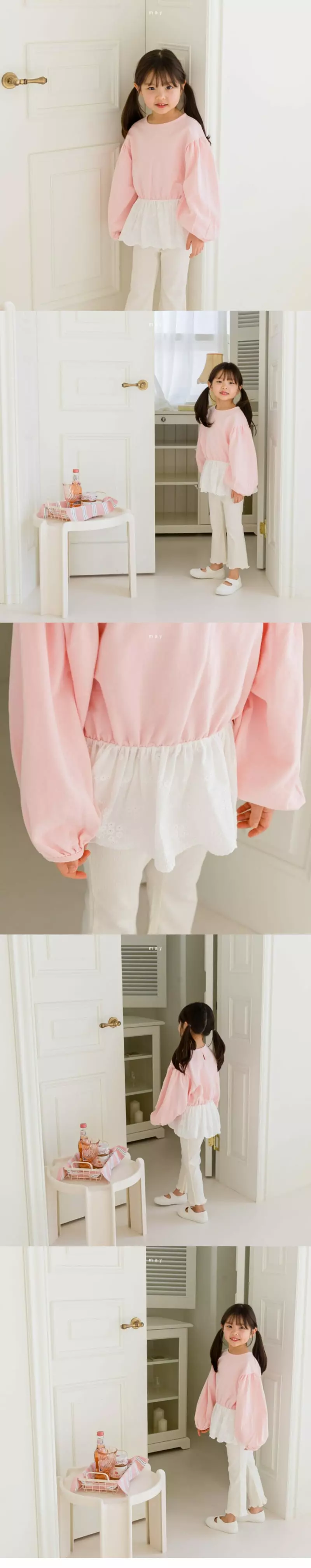 MAY - Korean Children Fashion Brand - #toddlerclothing - Cotton Candy Blouse - 4