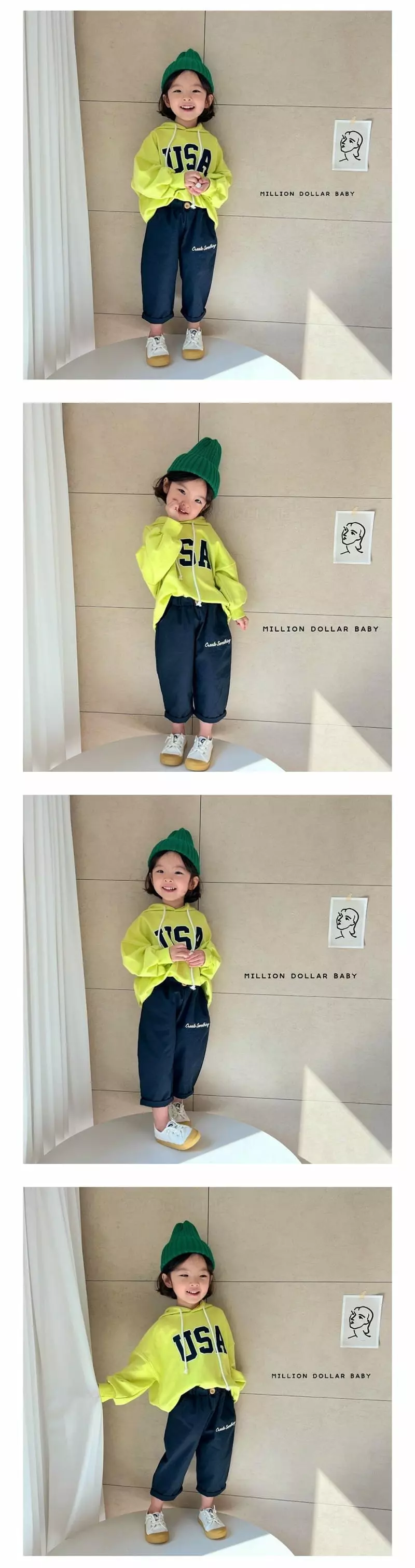MILLION DOLLAR BABY - Korean Children Fashion Brand - #Kfashion4kids - USA Hoody - 3