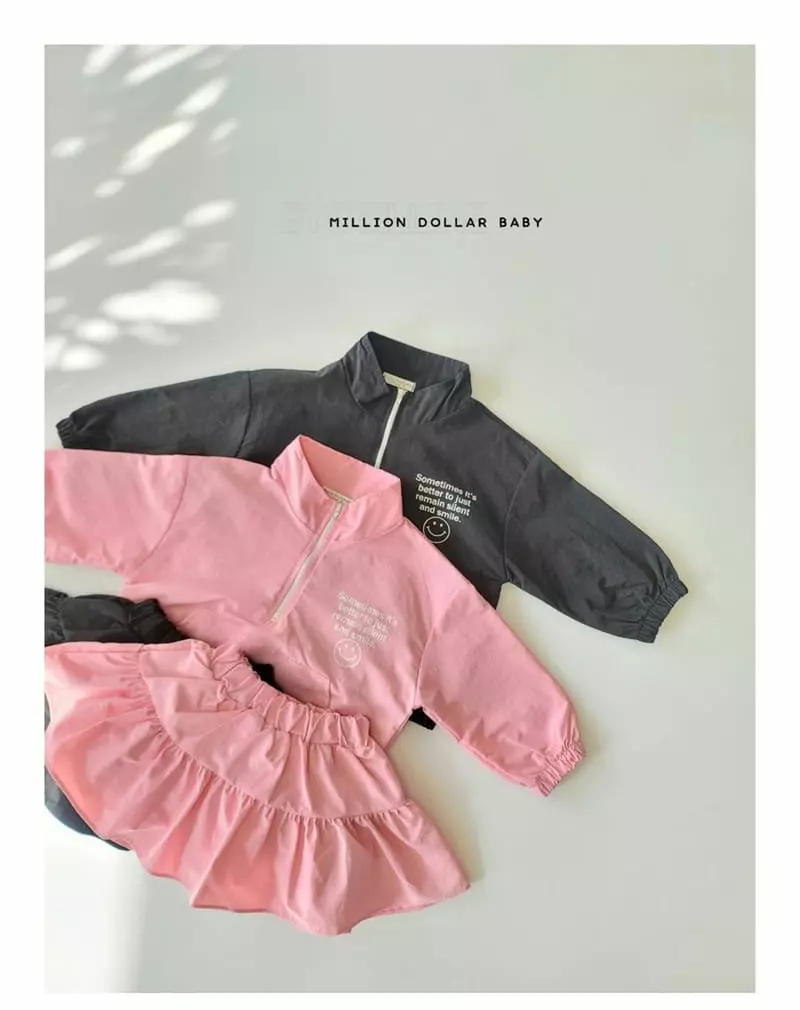 MILLION DOLLAR BABY - Korean Children Fashion Brand - #childofig - Wind Anorak Skirt Set