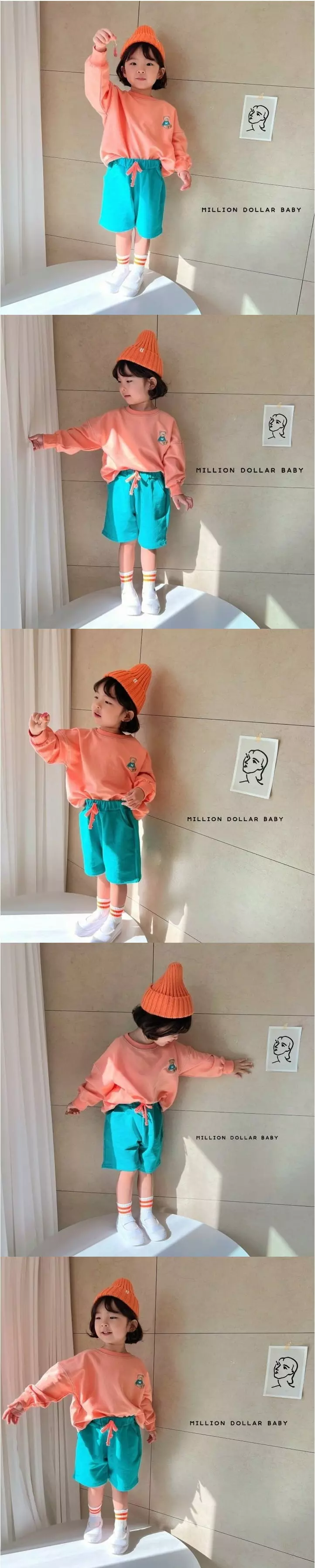 MILLION DOLLAR BABY - Korean Children Fashion Brand - #fashionkids - Mumu Bear Tiop Bottom Set - 2