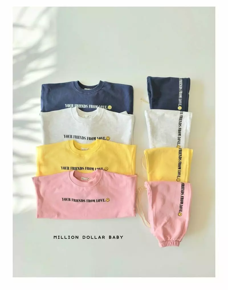 MILLION DOLLAR BABY - Korean Children Fashion Brand - #fashionkids - Daily Smile Top Bottom Set
