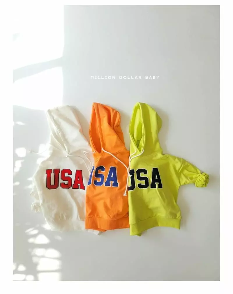 MILLION DOLLAR BABY - Korean Children Fashion Brand - #kidsstore - USA Hoody