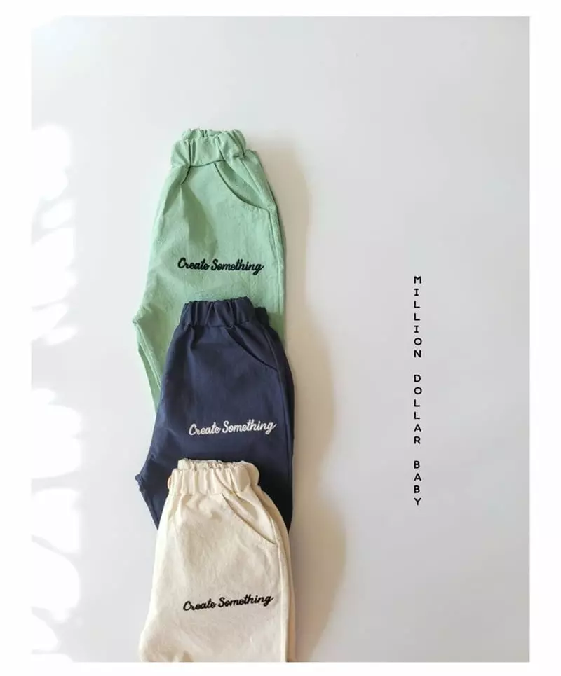 MILLION DOLLAR BABY - Korean Children Fashion Brand - #magicofchildhood - Haru Embroidery Pants