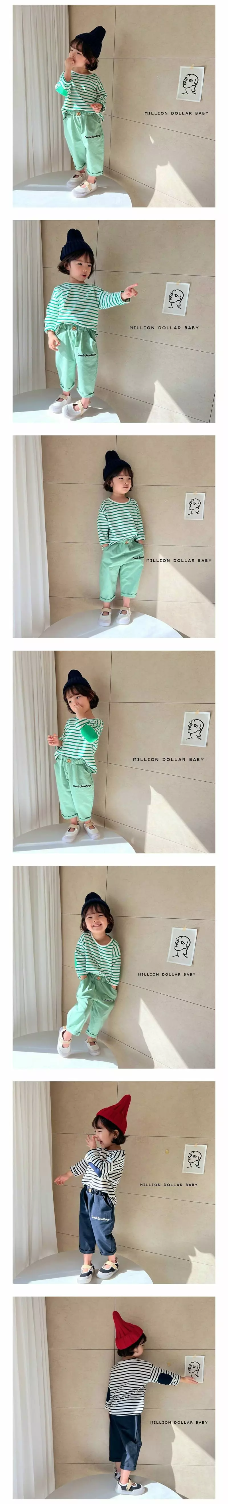 MILLION DOLLAR BABY - Korean Children Fashion Brand - #prettylittlegirls - Haru Embroidery Pants - 3