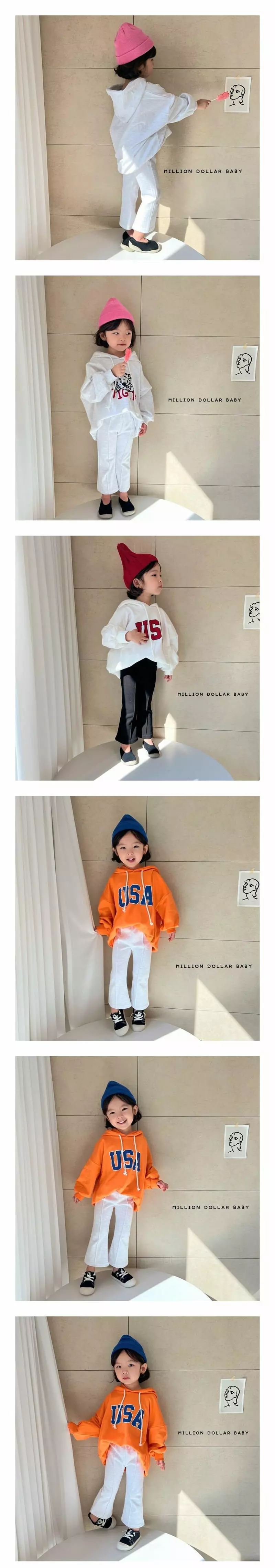 MILLION DOLLAR BABY - Korean Children Fashion Brand - #prettylittlegirls - Pintuck Bootscut Pants - 2