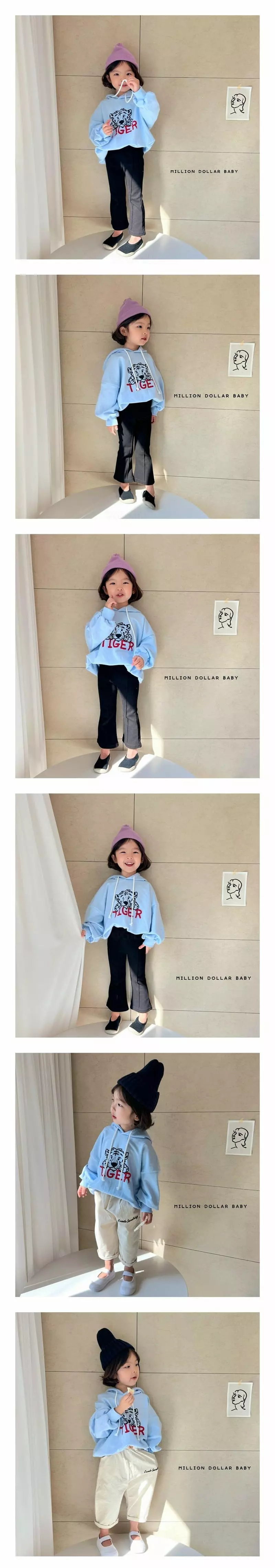 MILLION DOLLAR BABY - Korean Children Fashion Brand - #todddlerfashion - Tiger Hoody - 2
