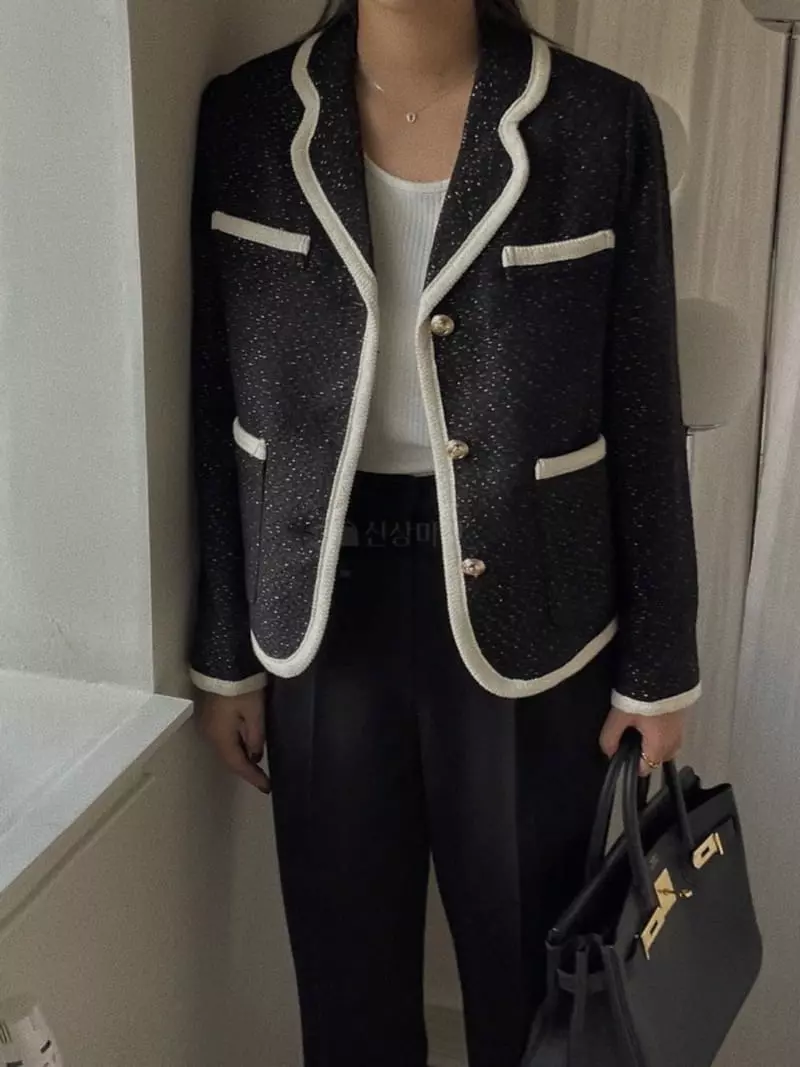 Magnet - Korean Women Fashion - #womensfashion - Coco Coloring Tweed Jacket - 4