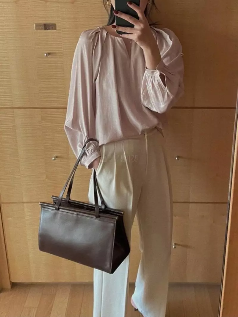 Magnet - Korean Women Fashion - #momslook - Aurora Pintuck Blouse - 3