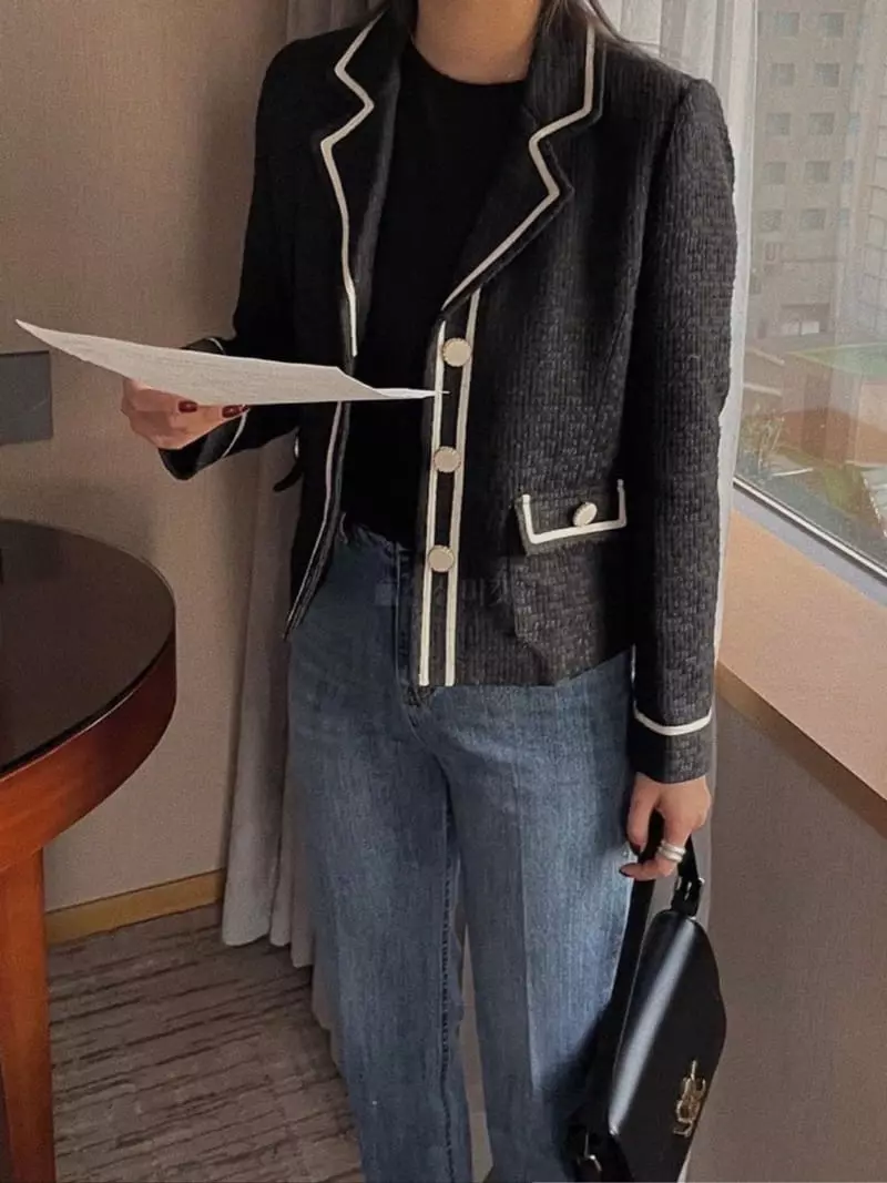Magnet - Korean Women Fashion - #womensfashion - Cielin Tweed Jacket - 4