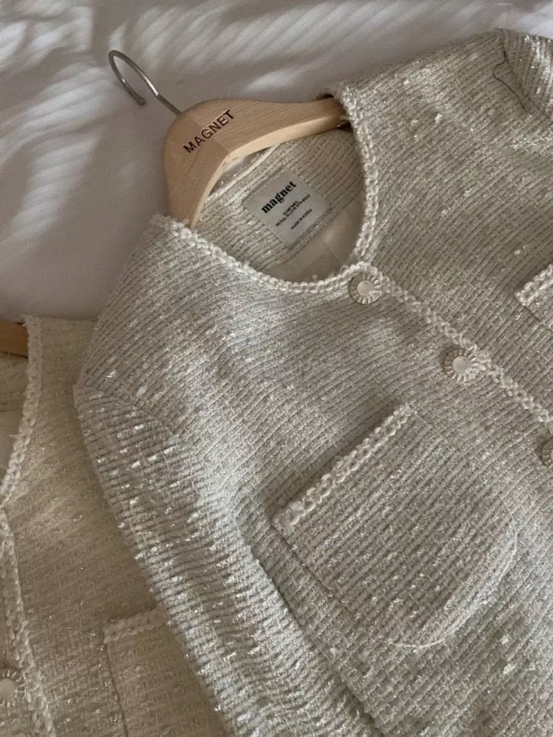 Magnet - Korean Women Fashion - #vintagekidsstyle - Navisa Tweed Jacket - 3