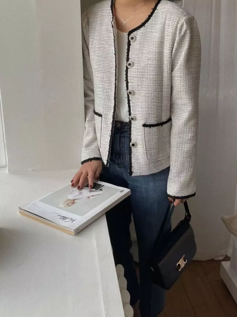 Magnet - Korean Women Fashion - #momslook - Minute Tweed Jacket - 4