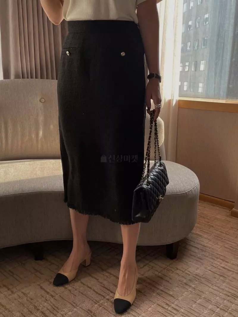 Magnet - Korean Women Fashion - #momslook - Tweed Skirt - 4