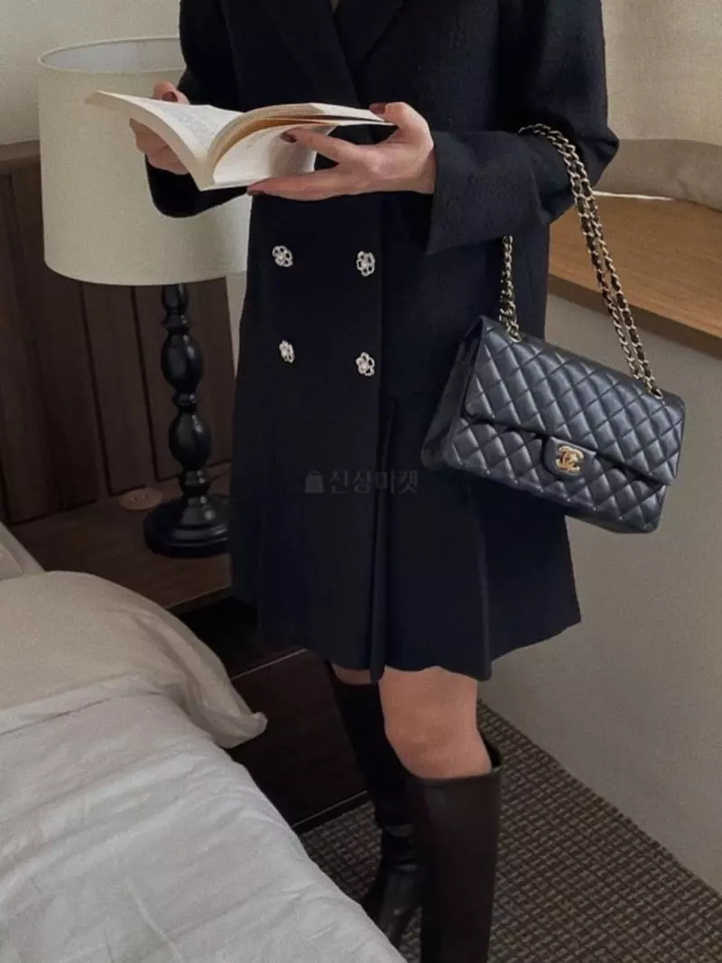 Magnet - Korean Women Fashion - #womensfashion - Double Tweed One-piece - 2