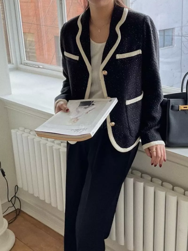 Magnet - Korean Women Fashion - #womensfashion - Coco Coloring Tweed Jacket