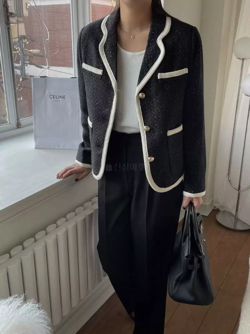 Magnet - Korean Women Fashion - #womensfashion - Coco Coloring Tweed Jacket - 3