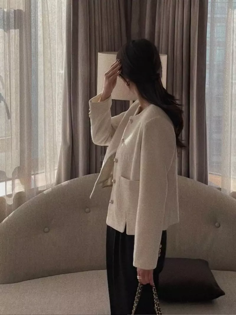 Magnet - Korean Women Fashion - #womensfashion - Lily Slit Tweed Jacket