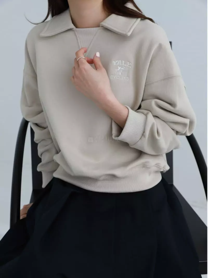 Majdan - Korean Women Fashion - #momslook - Yale Sweatshirt - 3