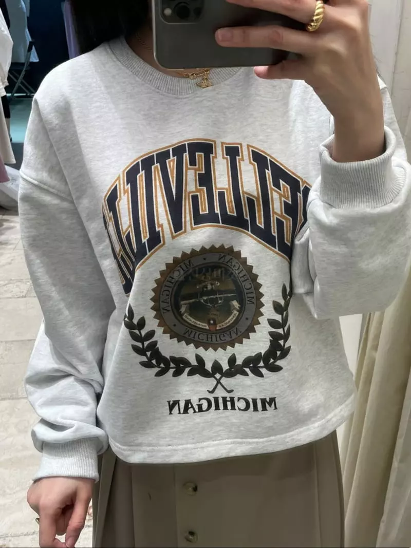 Majdan - Korean Women Fashion - #momslook - Michigan Sweatshirt