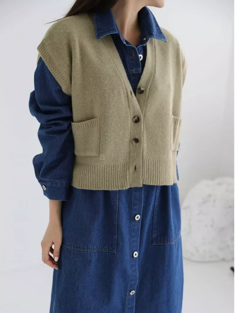 Majdan - Korean Women Fashion - #momslook - Now Knit Vest