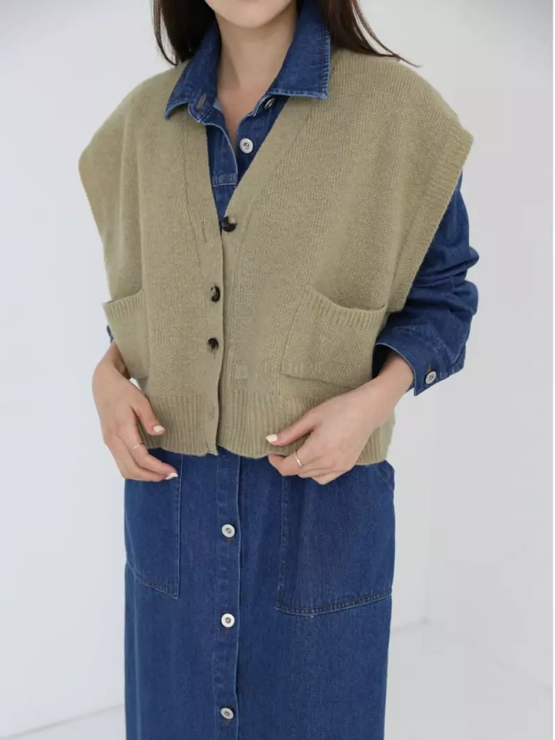 Majdan - Korean Women Fashion - #womensfashion - Now Knit Vest - 4