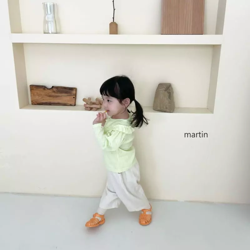 Martin - Korean Children Fashion - #designkidswear - Eyelet Big Collar Tee - 5