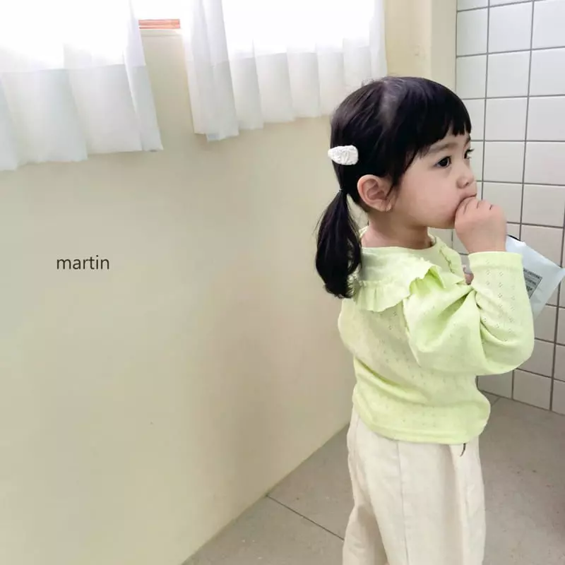 Martin - Korean Children Fashion - #discoveringself - Eyelet Big Collar Tee - 6