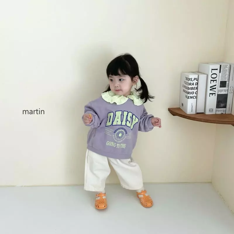 Martin - Korean Children Fashion - #fashionkids - Eyelet Big Collar Tee - 7
