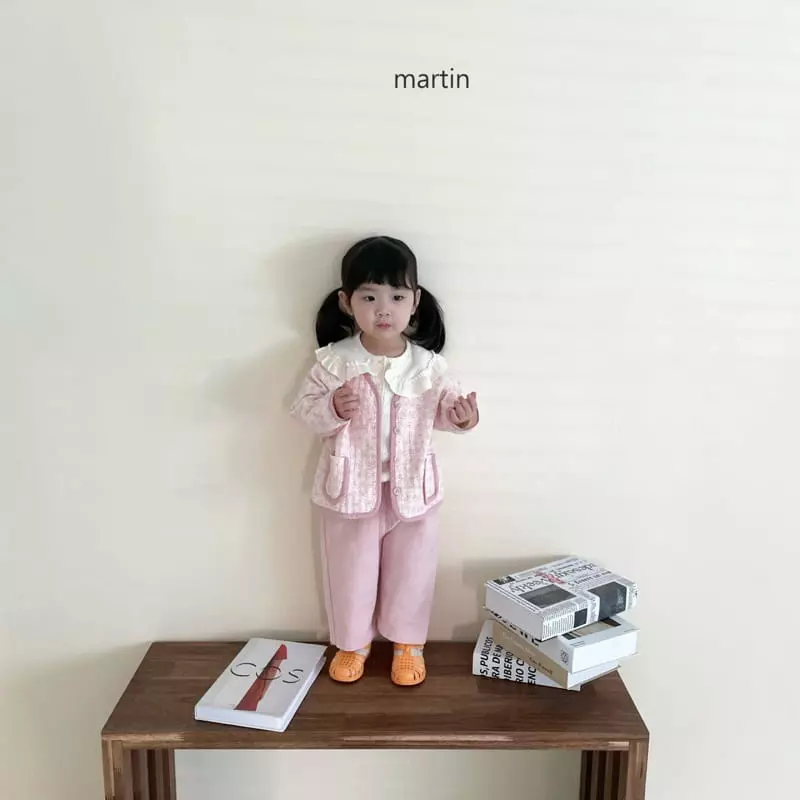 Martin - Korean Children Fashion - #kidzfashiontrend - Eyelet Big Collar Tee - 10