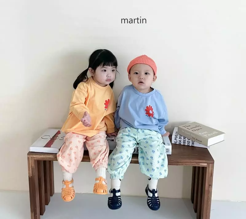 Martin - Korean Children Fashion - #kidzfashiontrend - Daisy Towel Jogger Pants - 2