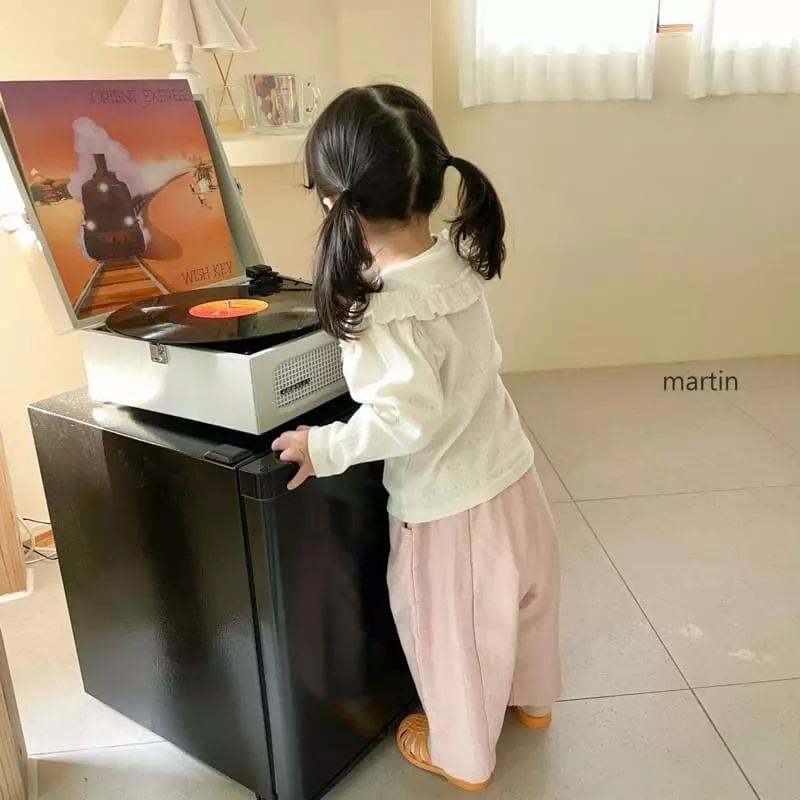 Martin - Korean Children Fashion - #littlefashionista - Eyelet Big Collar Tee - 12