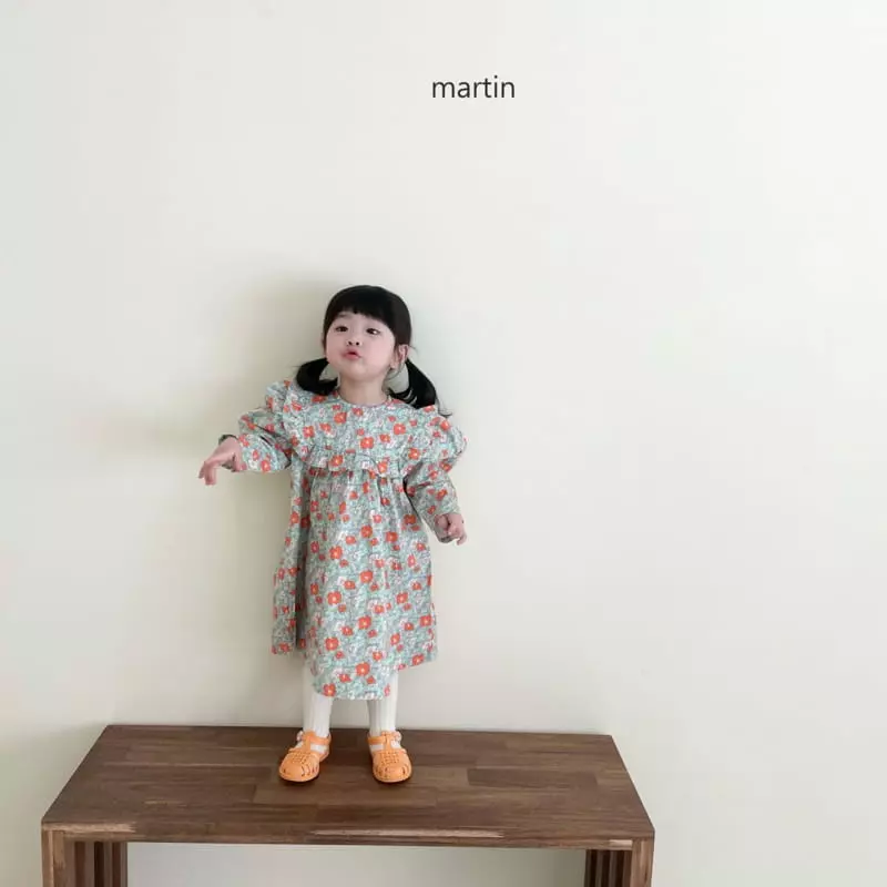 Martin - Korean Children Fashion - #magicofchildhood - Flower Puff One-piece - 3