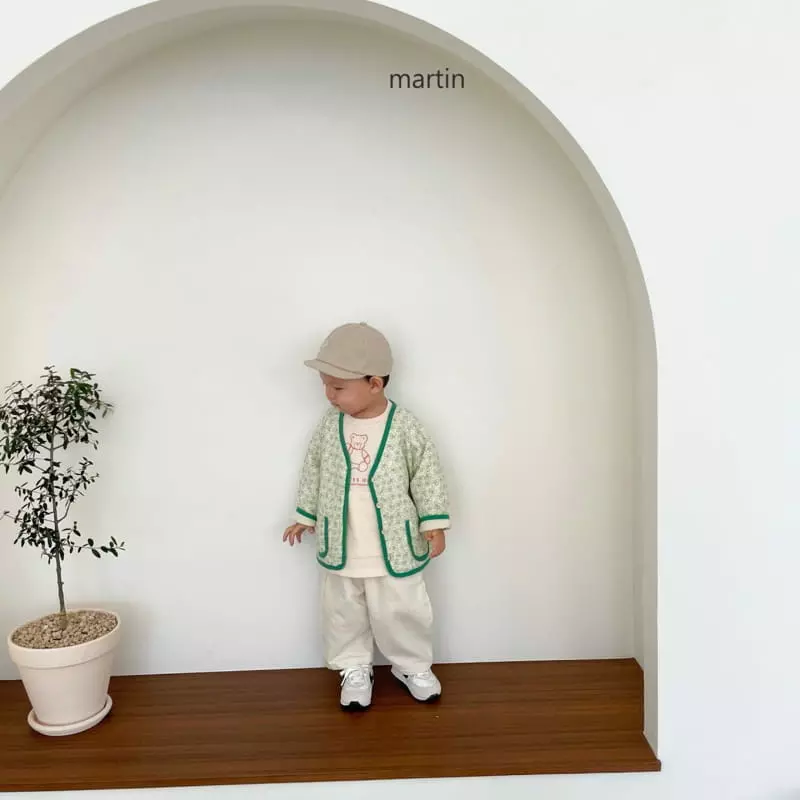 Martin - Korean Children Fashion - #magicofchildhood - Flower Paint Cardigan