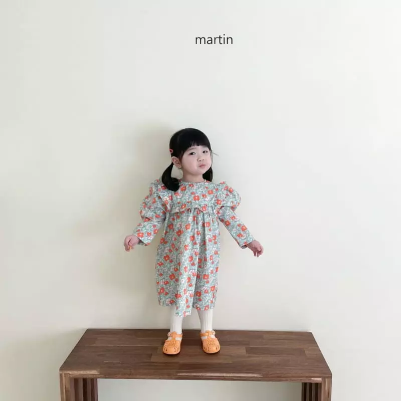Martin - Korean Children Fashion - #magicofchildhood - Flower Puff One-piece - 4