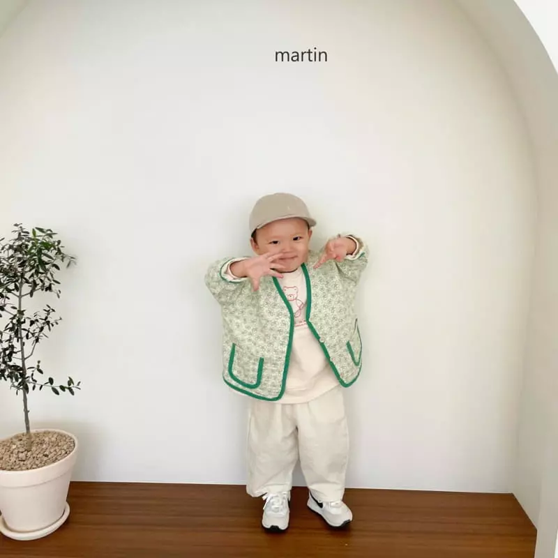Martin - Korean Children Fashion - #prettylittlegirls - Flower Paint Cardigan - 3