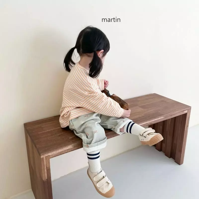 Martin - Korean Children Fashion - #prettylittlegirls - Stripes Tee - 6