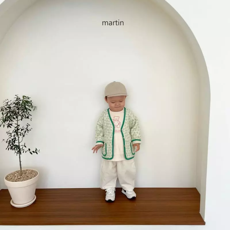 Martin - Korean Children Fashion - #stylishchildhood - Flower Paint Cardigan - 6