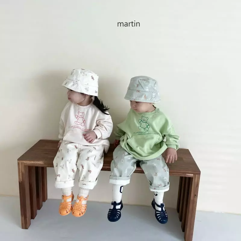 Martin - Korean Children Fashion - #todddlerfashion - Bear Buckethat - 2