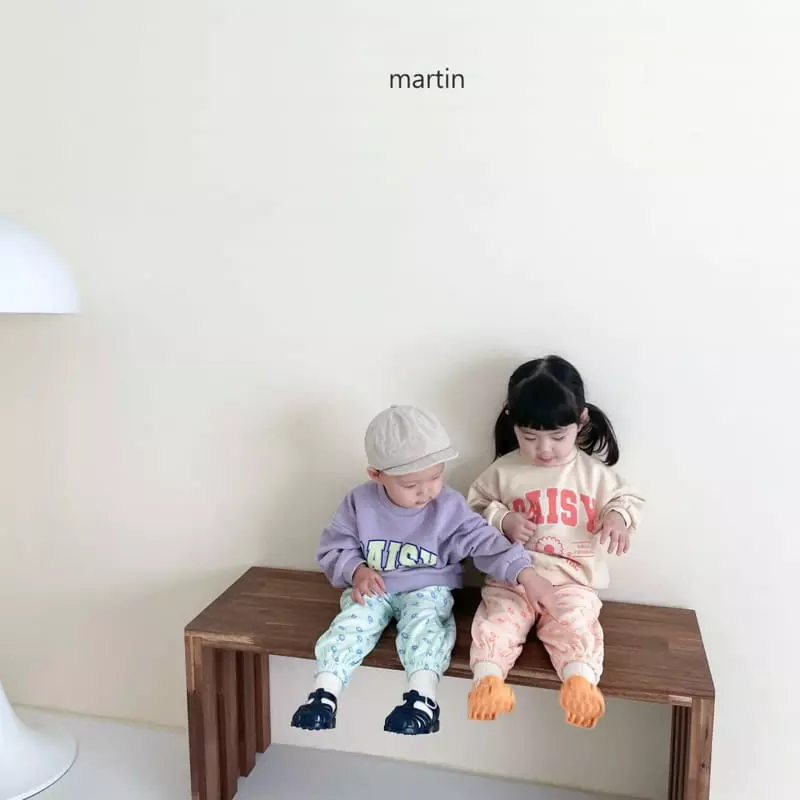 Martin - Korean Children Fashion - #toddlerclothing - Daisy Towel Jogger Pants - 9