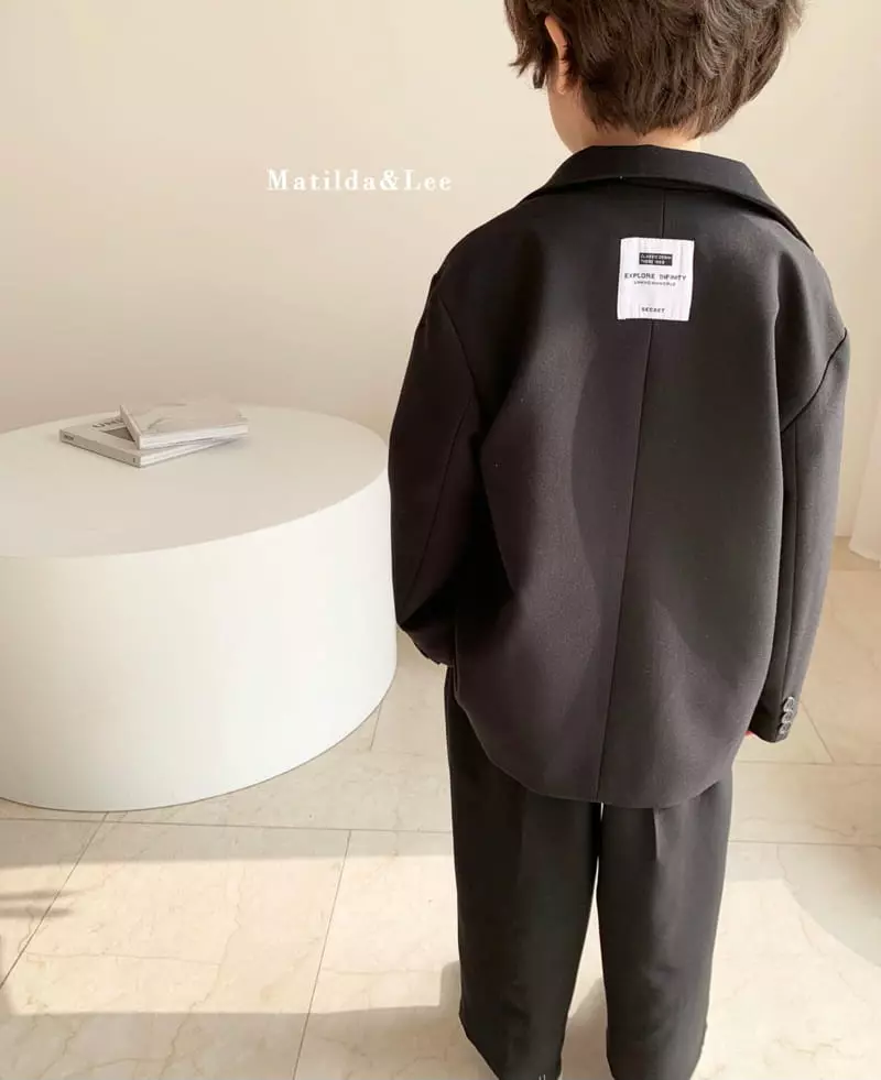 Matilda & Lee - Korean Children Fashion - #Kfashion4kids - Label Boxy Jacket - 11
