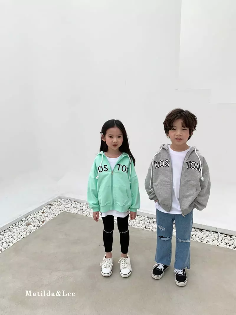Matilda & Lee - Korean Children Fashion - #Kfashion4kids - Boston Hood Zip-up Jacket - 10