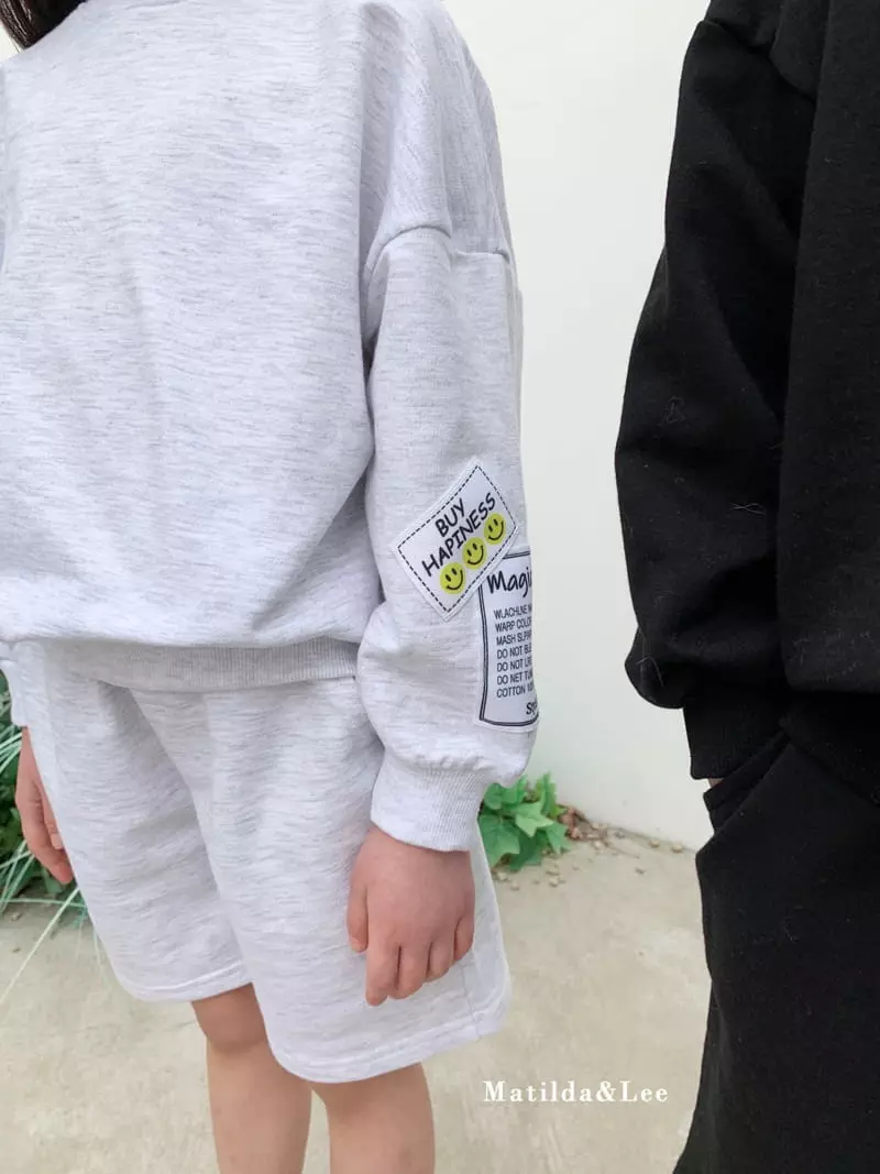 Matilda & Lee - Korean Children Fashion - #Kfashion4kids - Patch Top Short Set - 8