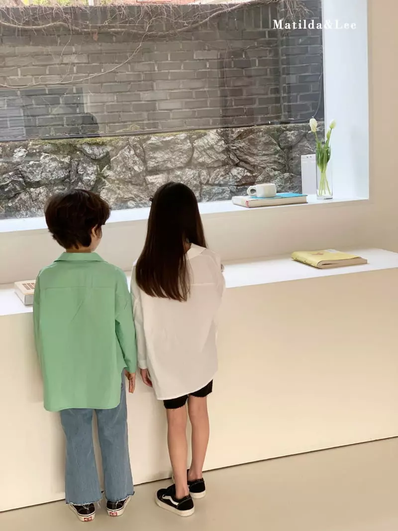 Matilda & Lee - Korean Children Fashion - #Kfashion4kids - Label Boxy Shirt - 12