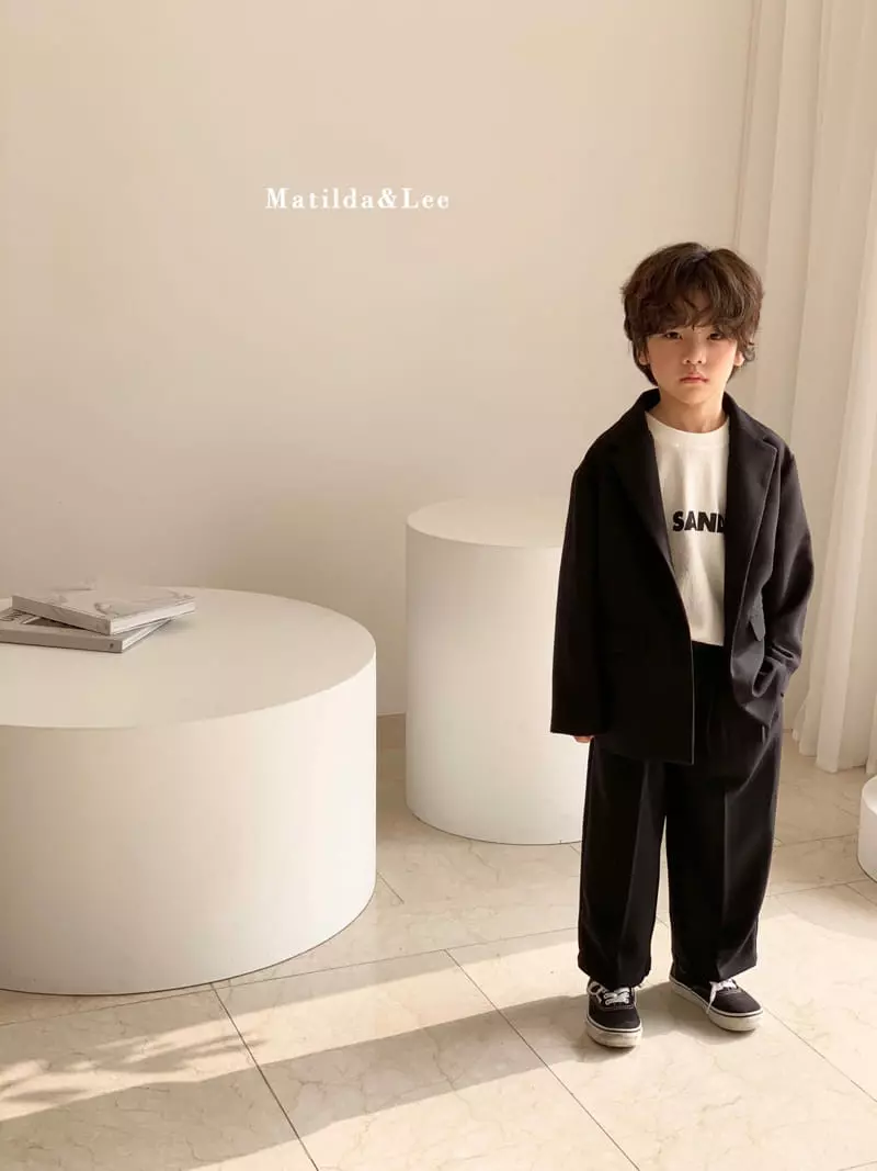 Matilda & Lee - Korean Children Fashion - #childofig - Label Boxy Jacket - 2