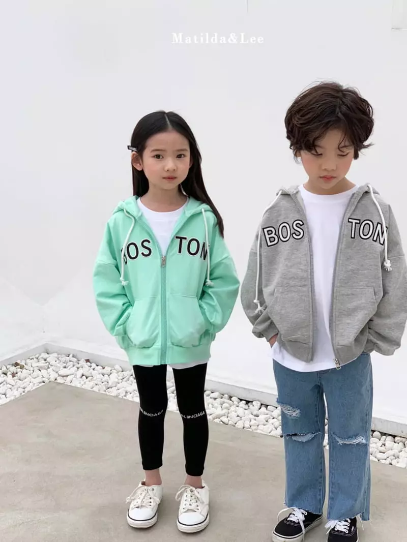 Matilda & Lee - Korean Children Fashion - #childofig - Boston Hood Zip-up Jacket - 2